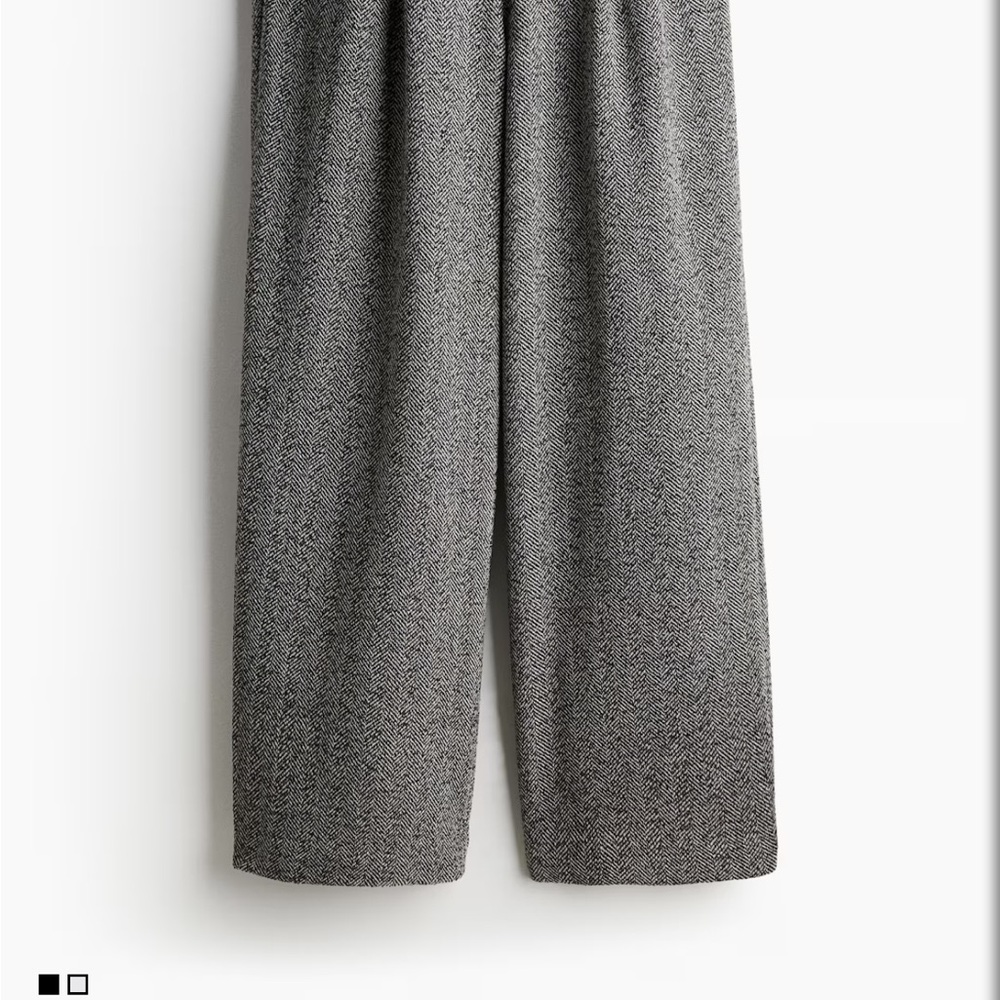 H&Gray Wide-Leg Trousers